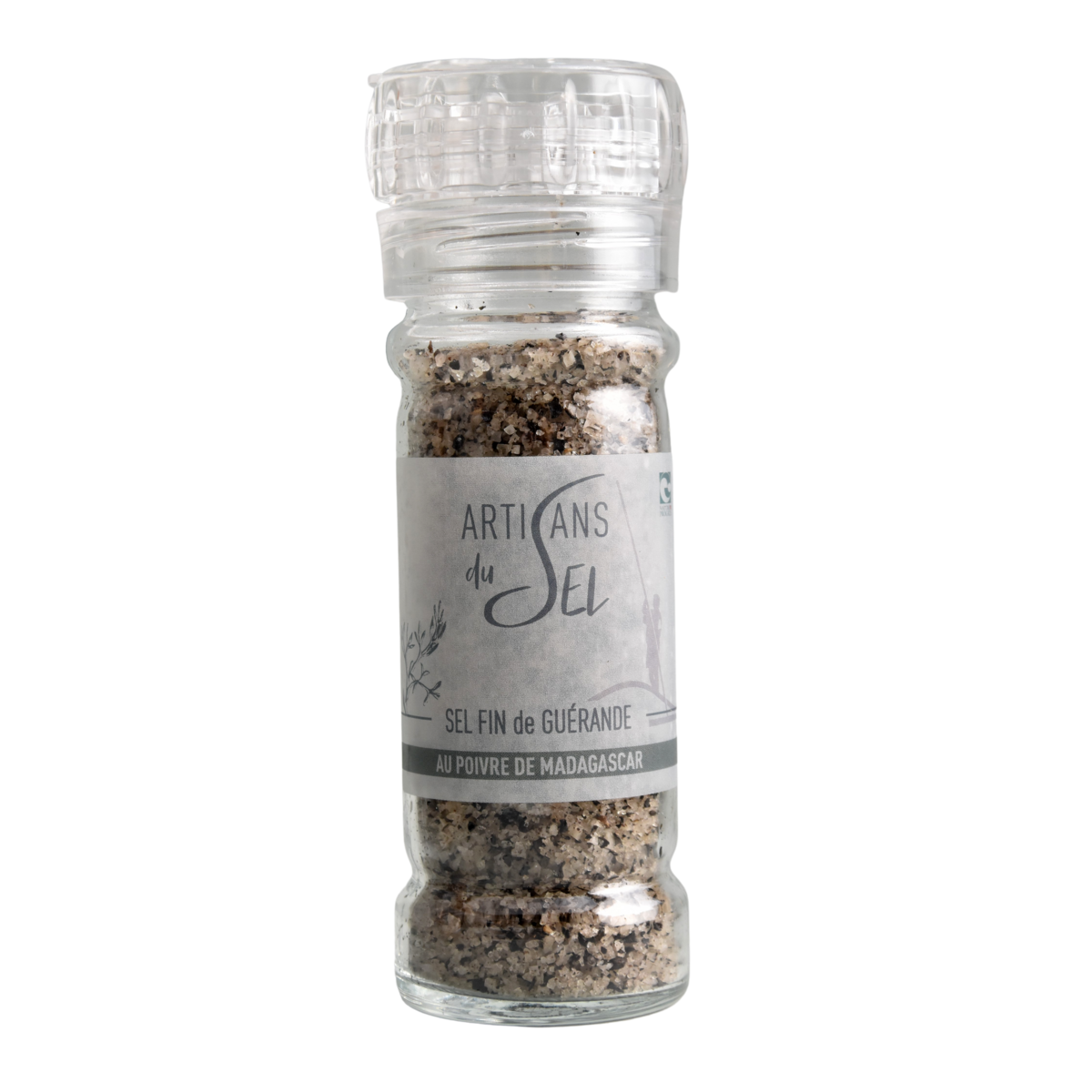 Fijn zout zwarte peper uit Madagascar - Oplaadbare molen 80 g - Craftsmen van zout