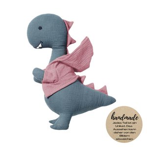 Soft Toy Muslin Dino Hannah