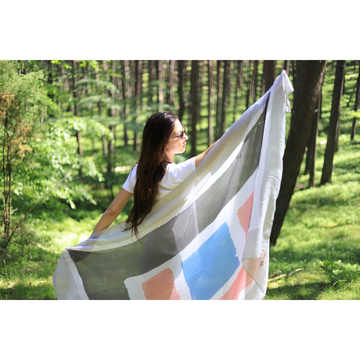 Viscose pareo in pastelkleuren