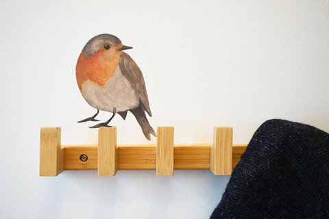 Wall sticker robin