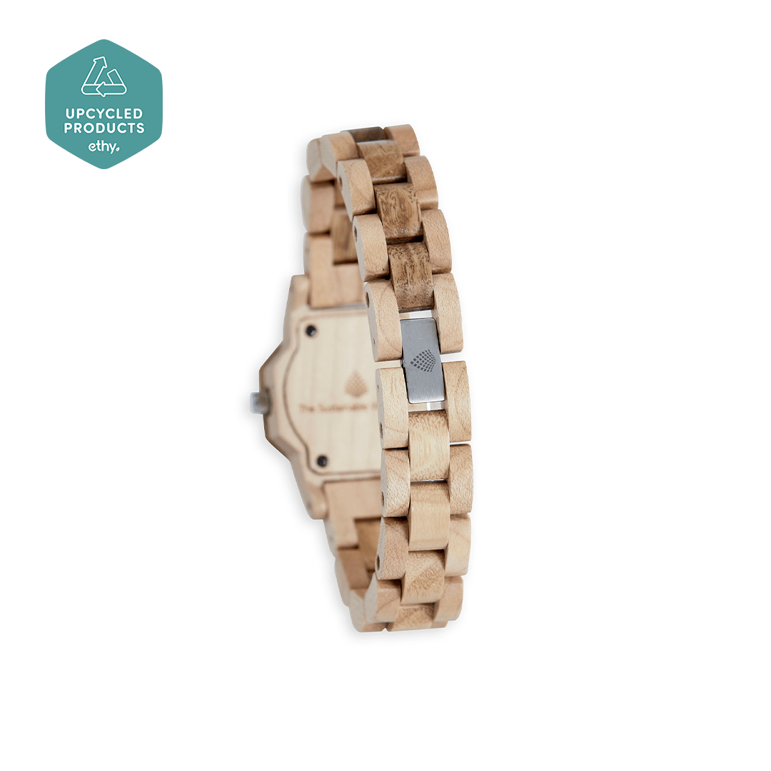 Beige Wrist Watch Women, Minimalist Wood Watch, Best Gifts For Her, Watch With Gift Box, Giftable Accessories, Maid Of Honor Gift~The Willow
