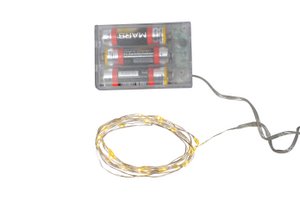 LED-Lichterkette x20 Micro m. Timer für Batterie