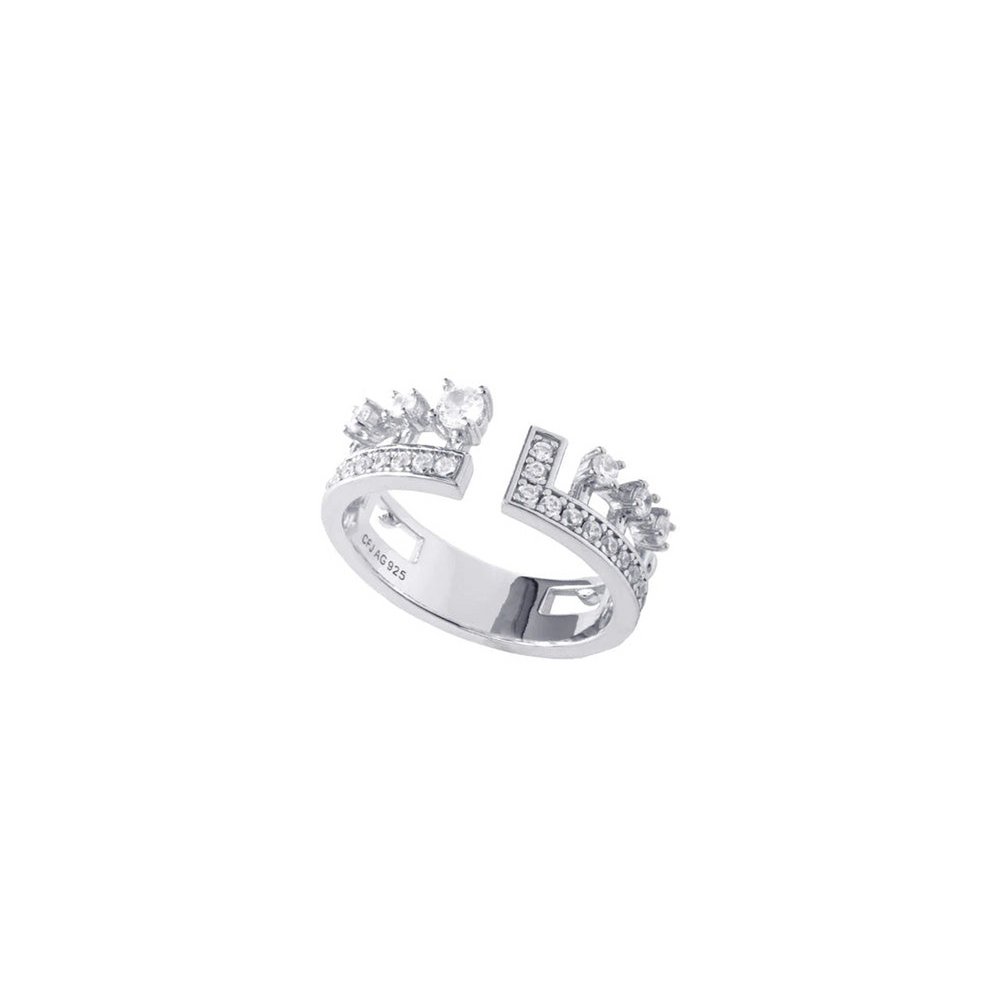 TIARA I - THE CROWN RING - SILBER
