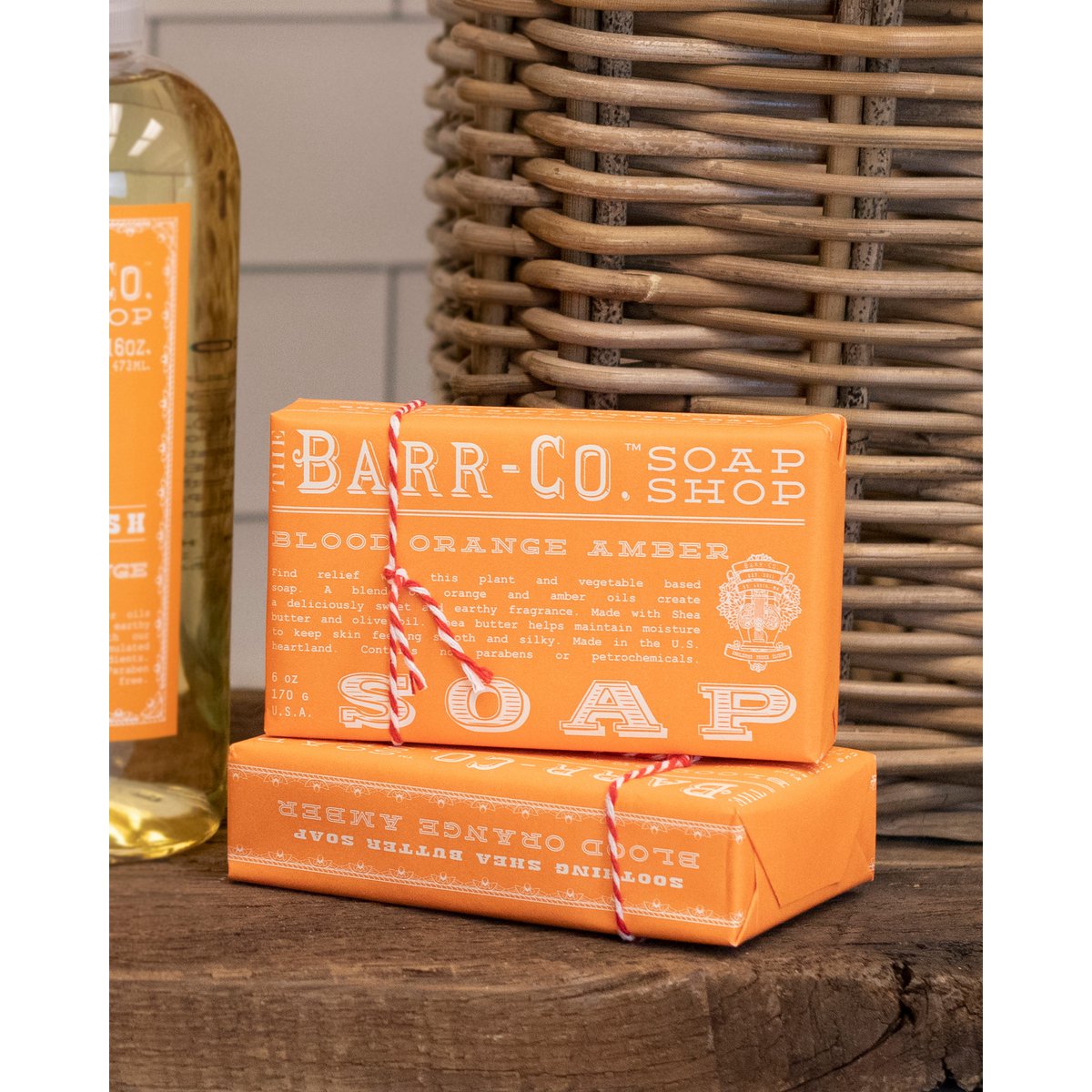 Barr-Co Soap Shop Blood Orange Bursztynowe mydło w kostce