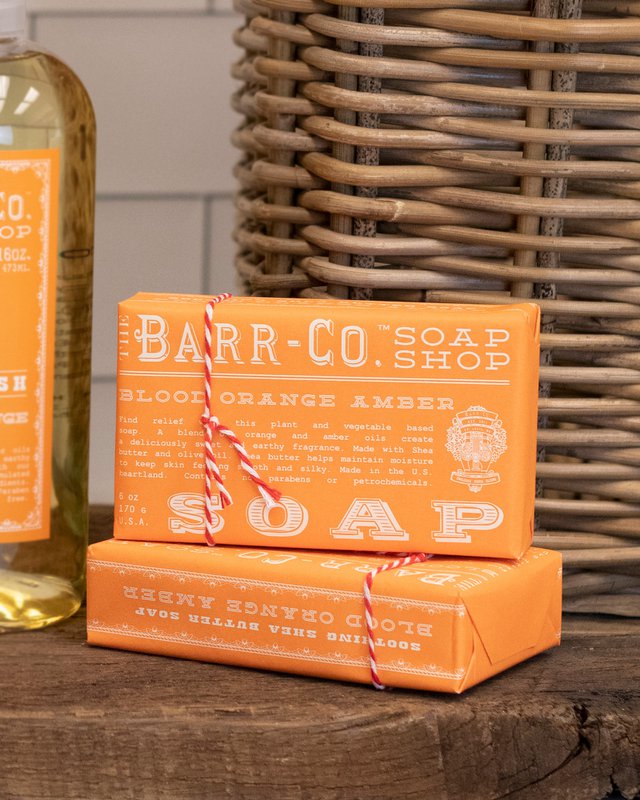 Barr-Co Soap Shop Savon à l'orange sanguine et à l'ambre