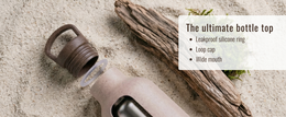 Ecofy Earth Friendly Eco Kildevandsflaske til kontor og skoler | Vandflaske i rustfrit stål til børn og voksne lavet med risskaller | Lækagesikker |1 enhed, 900 ml | TUV certificeret