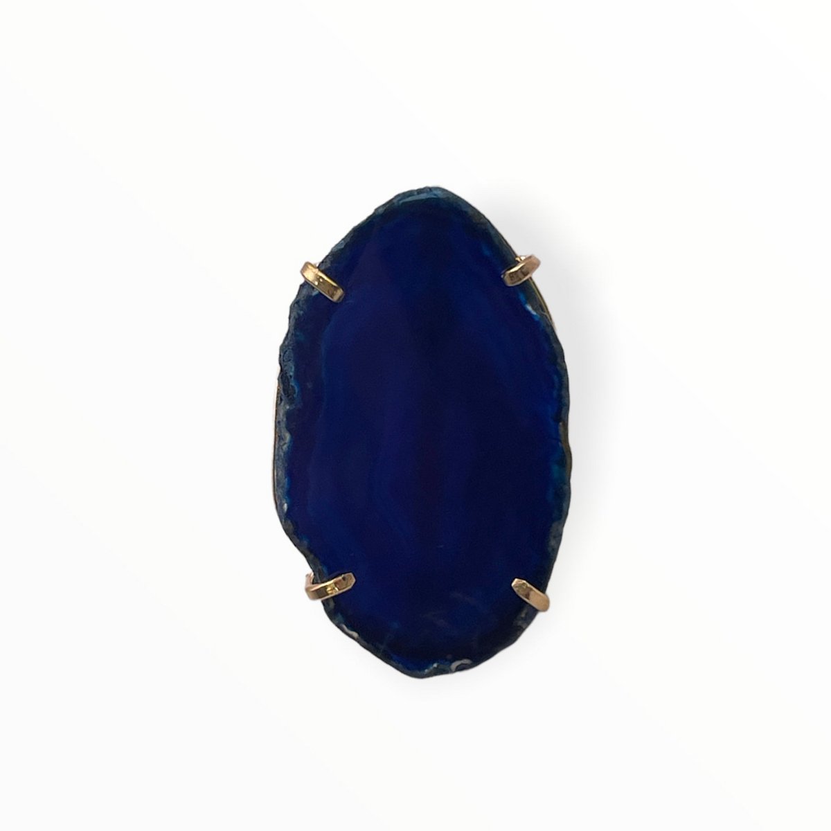 Ring Saudade blauer Achat