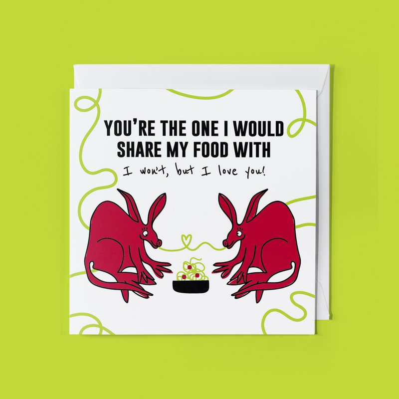 Animal Greeting Card: You're The One