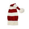 Santa hat - Red/white striped flat knit