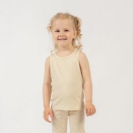 Kids Merino 160 sans manches 160 g/m² Naturel