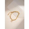 Bracelet acier inoxydable trèfle chic fin élégant tendance