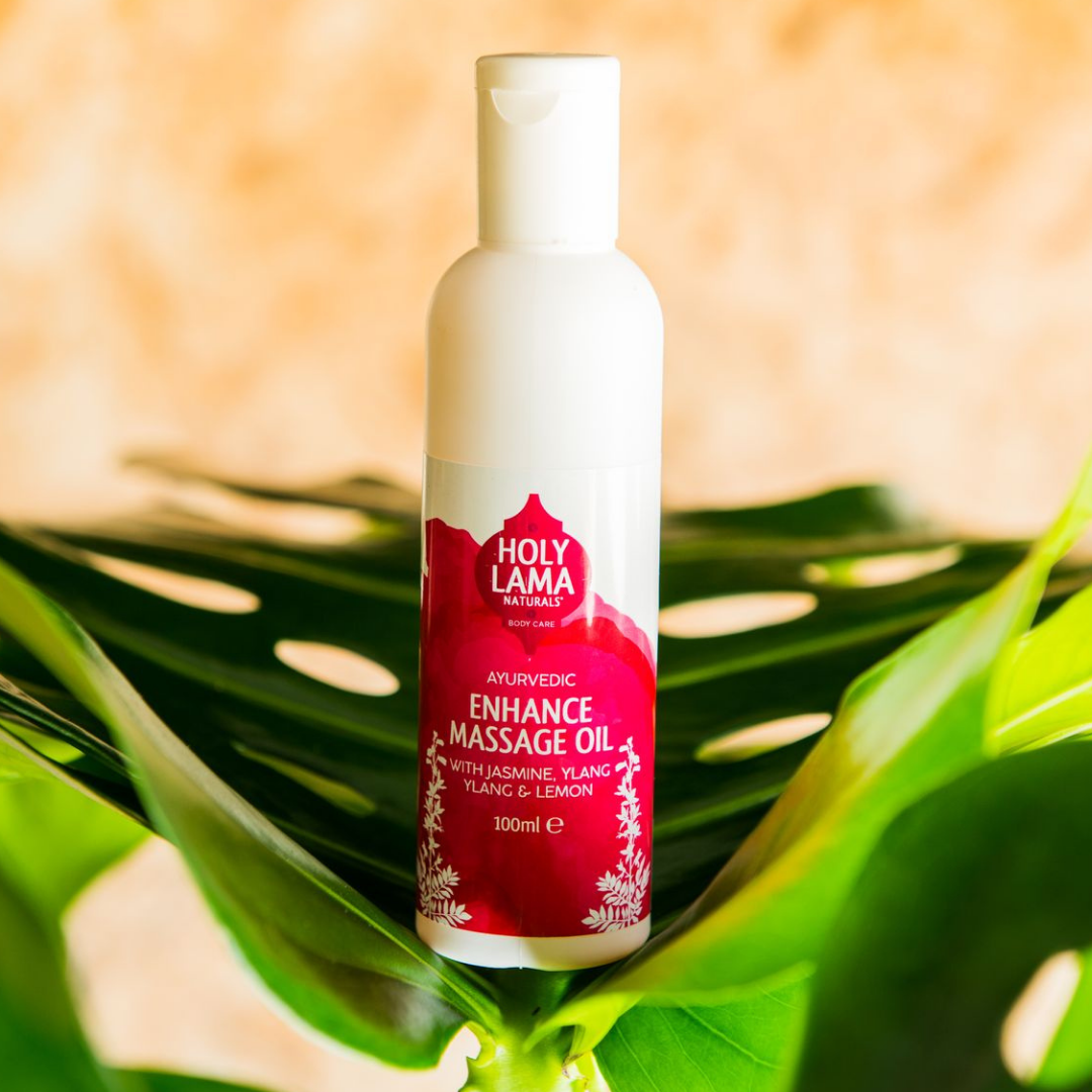 Ayurvedisk massageolie med Ylang-Ylang og Jasmin - Forstærk