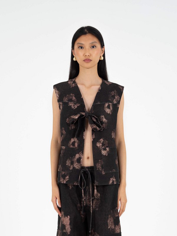 Kamizelka jeansowa Rush Print