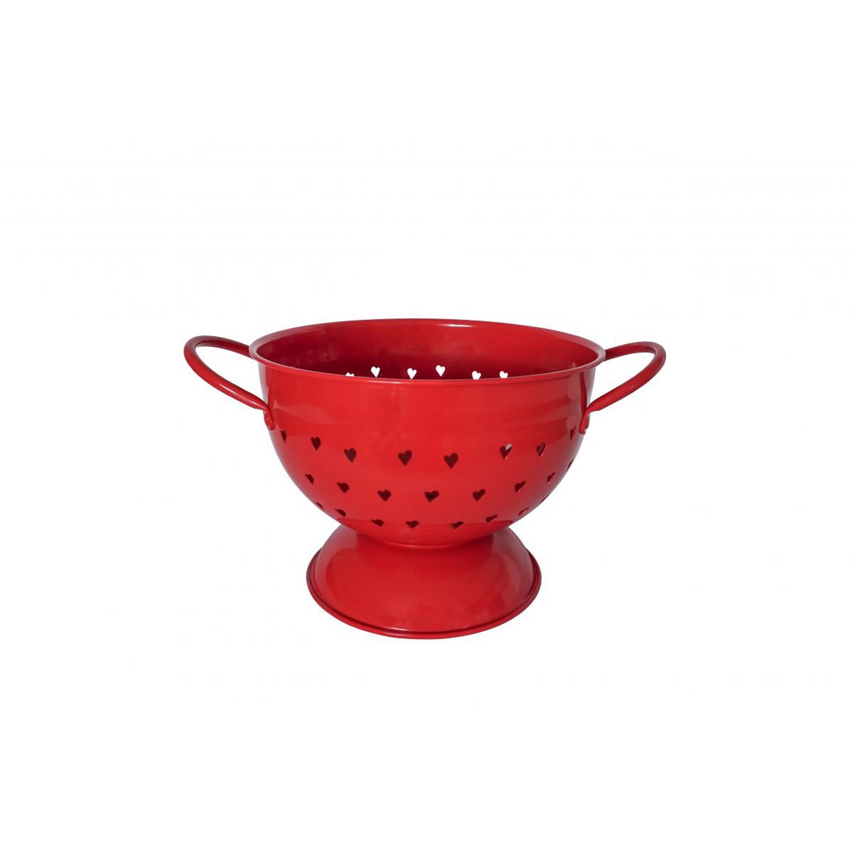 Passoire rouge avec coeurs 21 cm Isabelle Rose