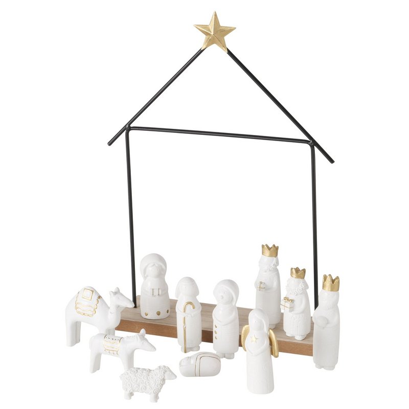 Boltze home nativity scene 12-piece 22x6x32cm