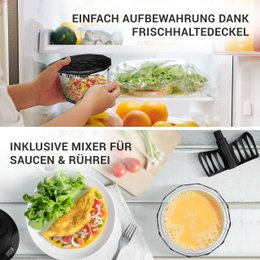 LIFETIME Vegetable & Onion Cutter - 1L Fruit Chopper Manual & BPA-Free | Black for cutting onions garlic | Multifunctional chopper kitchen vegetable cutter multi-chopper
