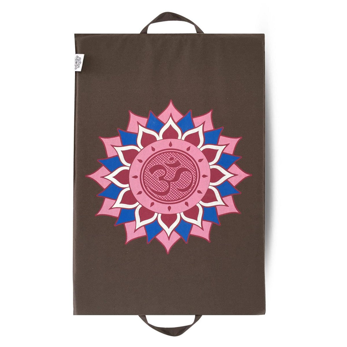 Spike Mat Om Lotus Print (68 x 42 cm) in grigio