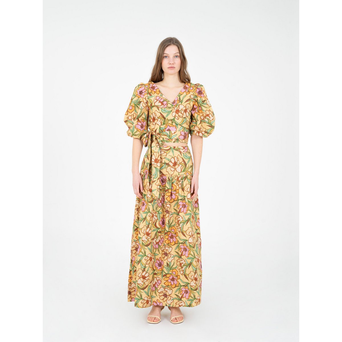 Top cruzado con estampado floral Lysandra