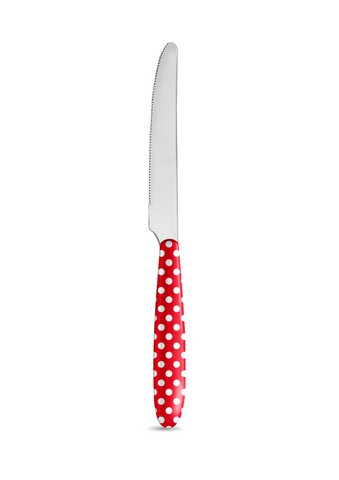 Knife Red with dots 21 cm