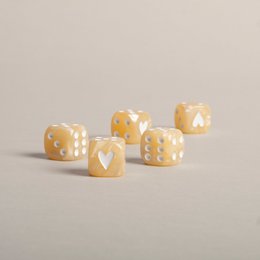 Dobbelstenenset goud (VE = 8 sets)