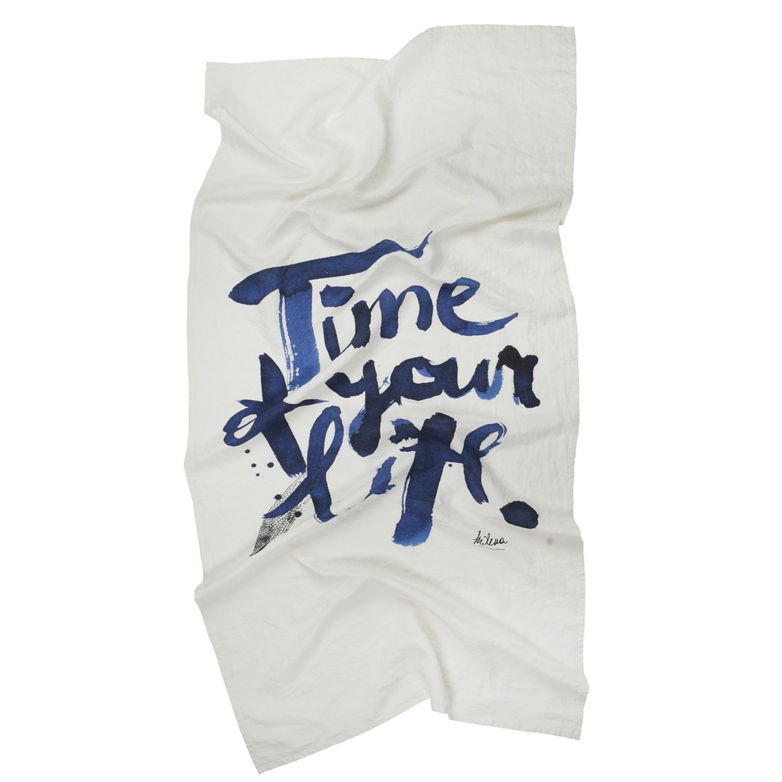 Linen beach towel Time Of Your Life - Milena Liutkutė-Grigaitienė
