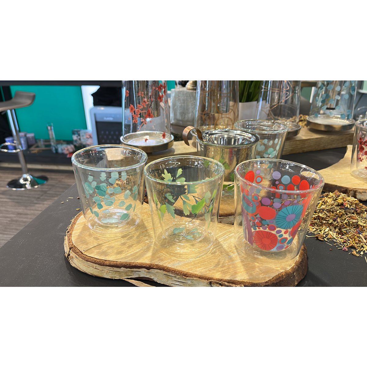Eigenart Lyn "Eucalyptus" double walled glass, 0.25L, giftbox