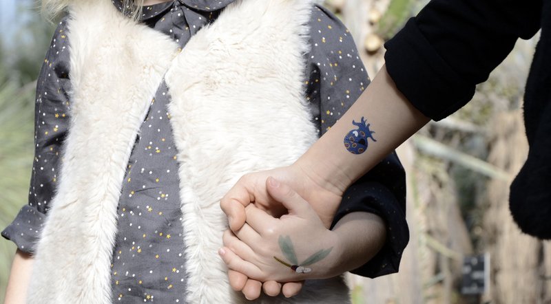 Midlertidig tatovering: blæksprutte