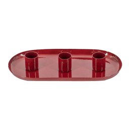 Candle stand Set Oval Maroon