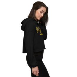 Crop Hoodie – Self Love Addicted mit STICKEREI