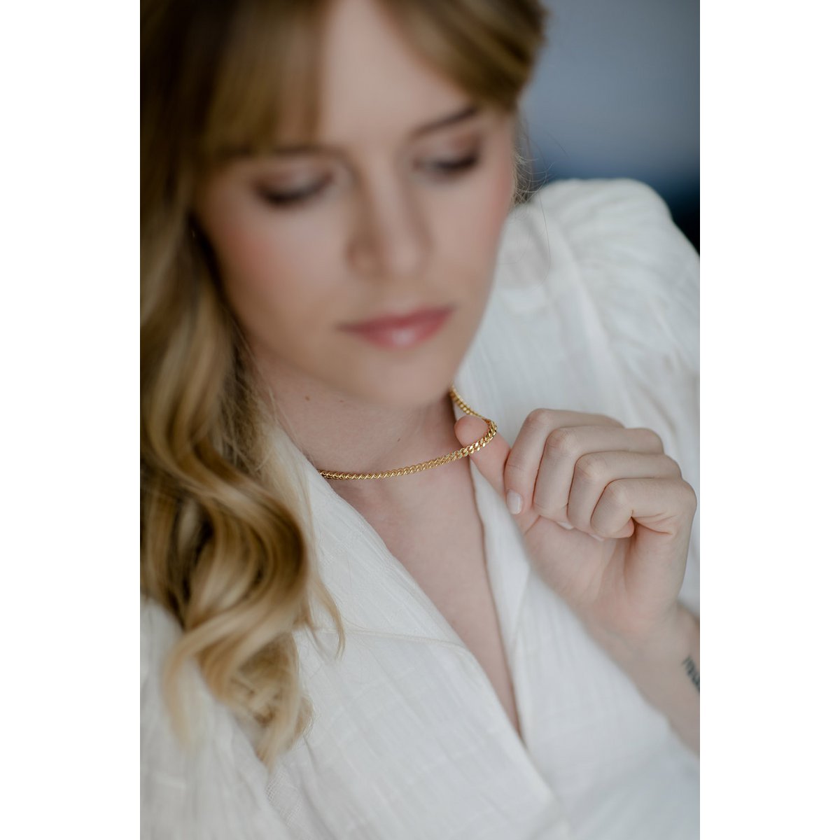 Collar Lou Curb - Oro
