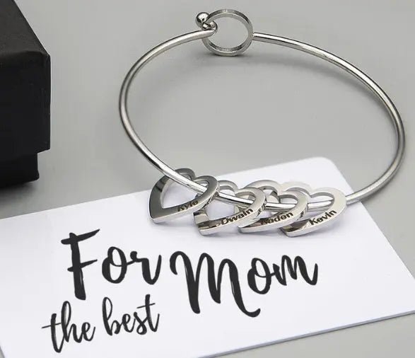Love Bracelet Peach Heart Name Lettering Titanium stalen armband