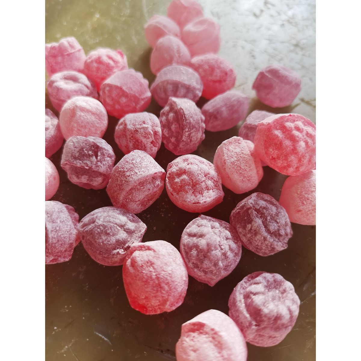 Violette "bloem" snoepjes - pot van 160 g