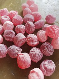 Violette „Blumen“-Bonbons – 160-g-Glas