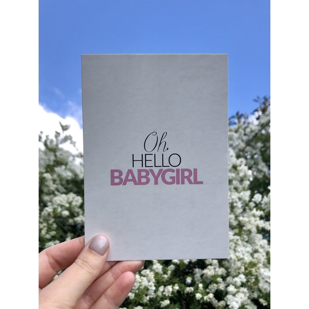 Babygirl postcard A6