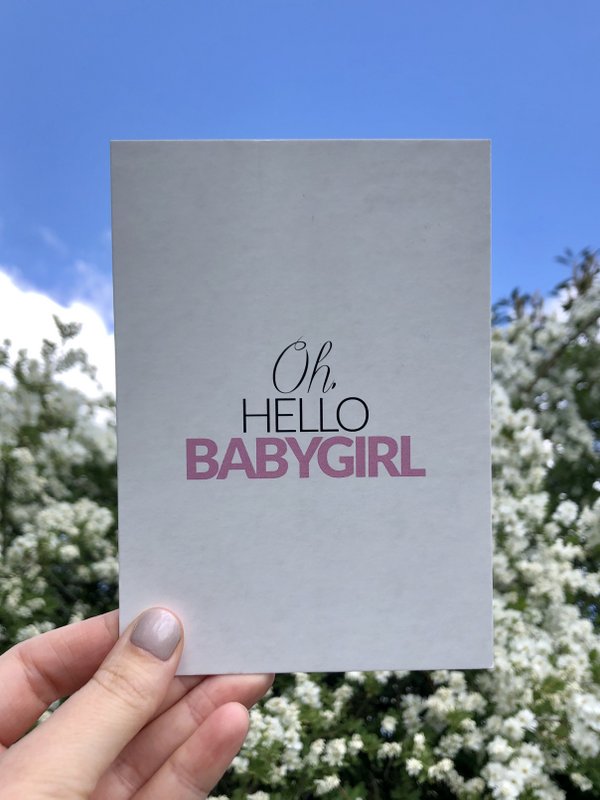 Babygirl ansichtkaart A6