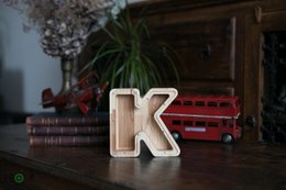 Wooden Piggy Bank Lille, brevpengebank, møntkasse, træboksepenge, sparer pengeboks