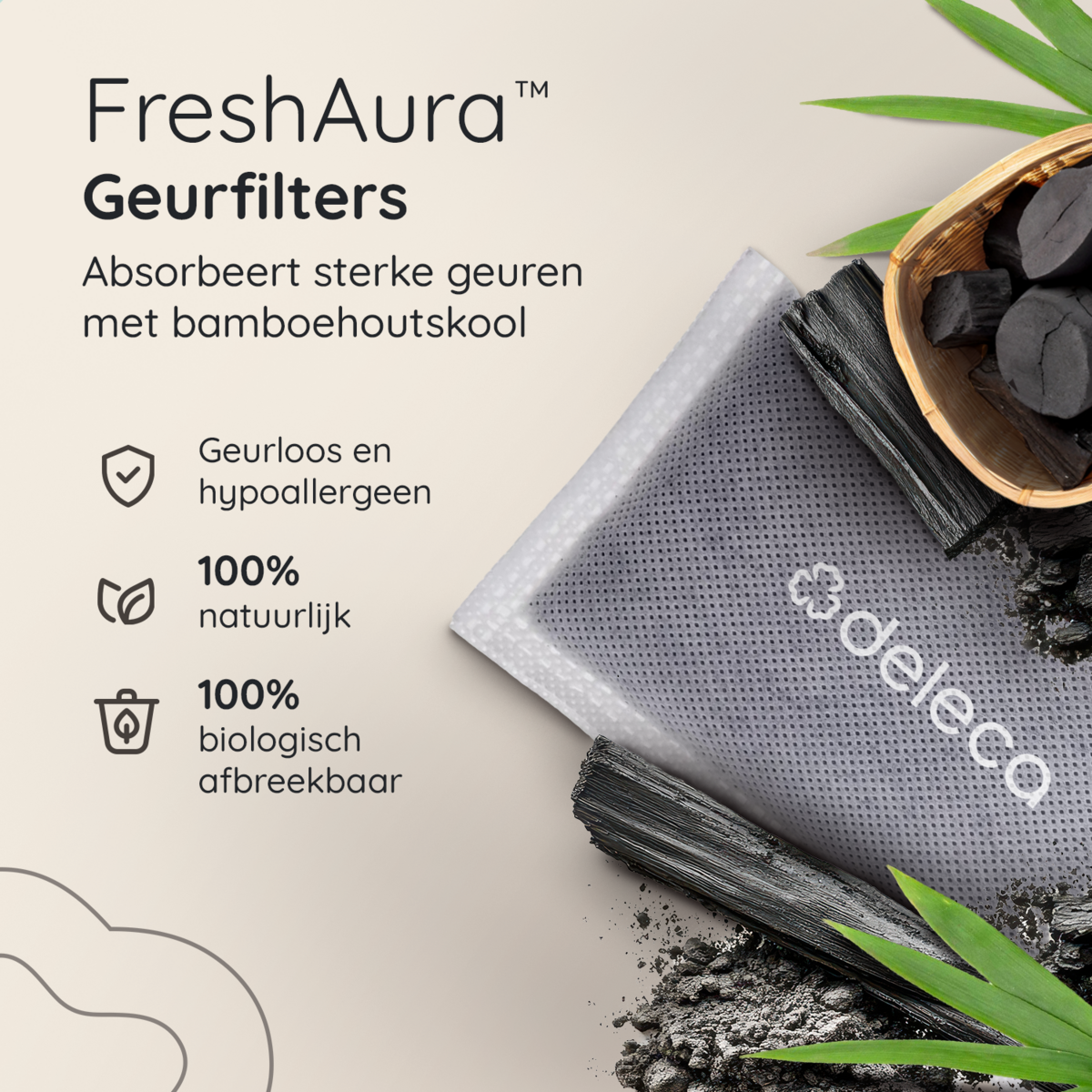 FreshAura Geurvreter Filter 4er-Pack