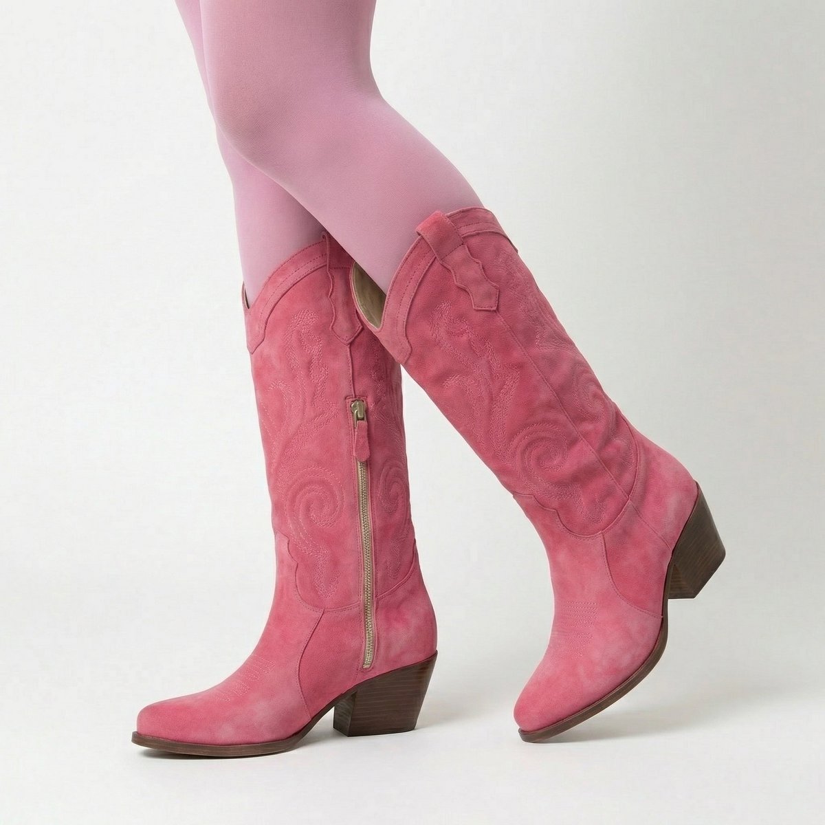 Leonie Shell Pink Texan støvler