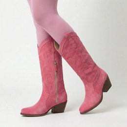 Leonie Shell Pink Texan støvler