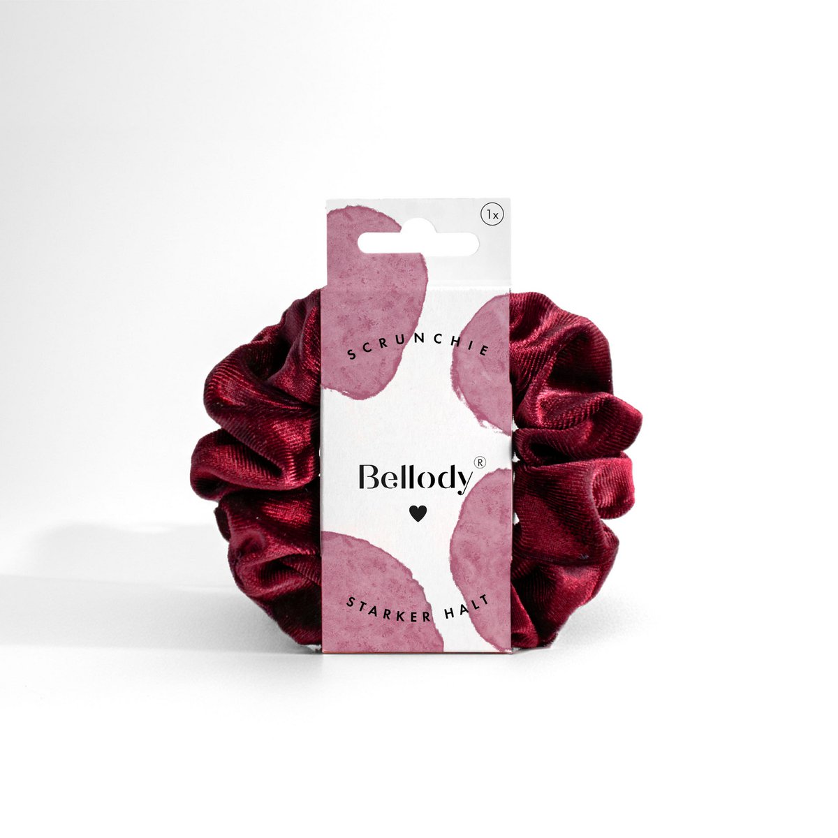 Samt-Scrunchie Bordeaux - Bellody® (1 Stück - Bordeaux Red)