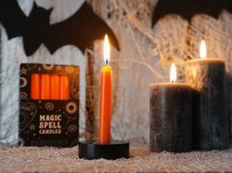 Pack of 12 Orange "Confidence" Spell Candles