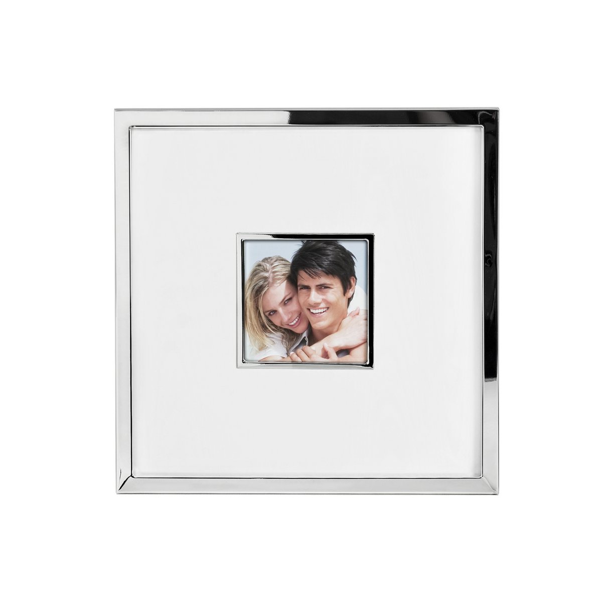 EDZARD photo frame Ribera for photo 13 x 13 cm, total size 35 x 35 cm, silver-plated, tarnish-resistant