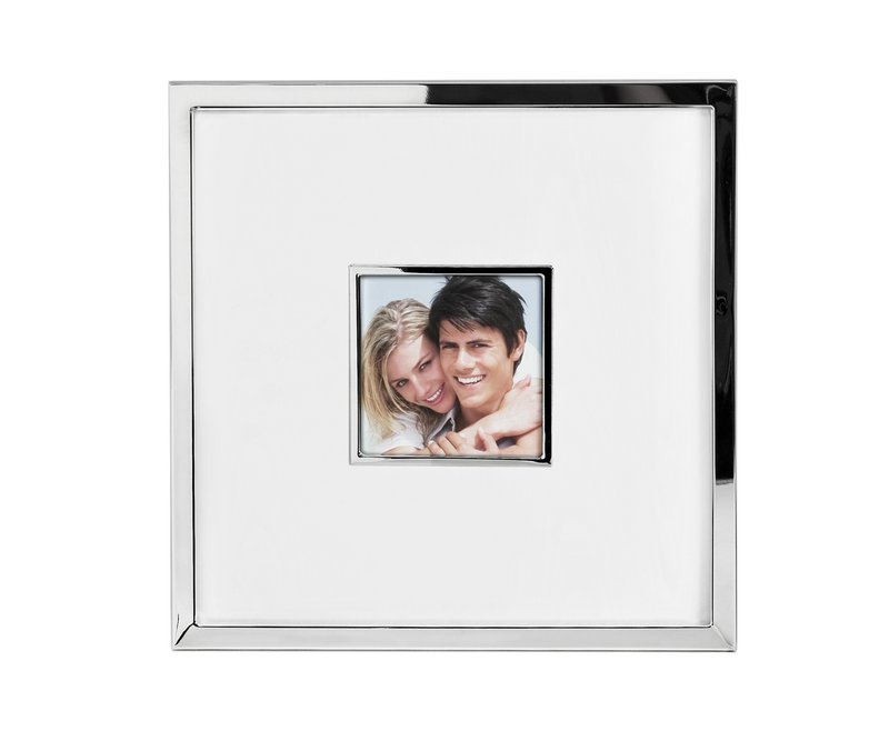 EDZARD photo frame Ribera for photo 13 x 13 cm, total size 35 x 35 cm, silver-plated, tarnish-resistant