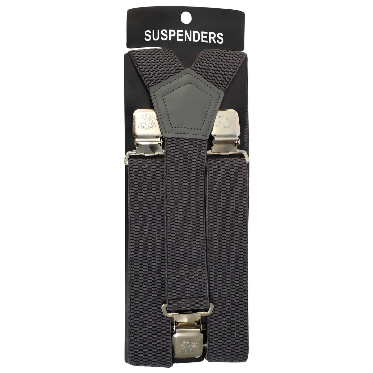 Suspenders, 90 cm, elastic, gray