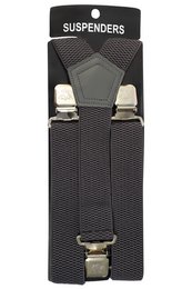 Suspenders, 90 cm, elastic, gray