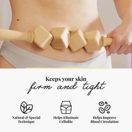 Dice Wooden Cellulite Massage Roller Lymphatic Drainage Massager Maderotherapy