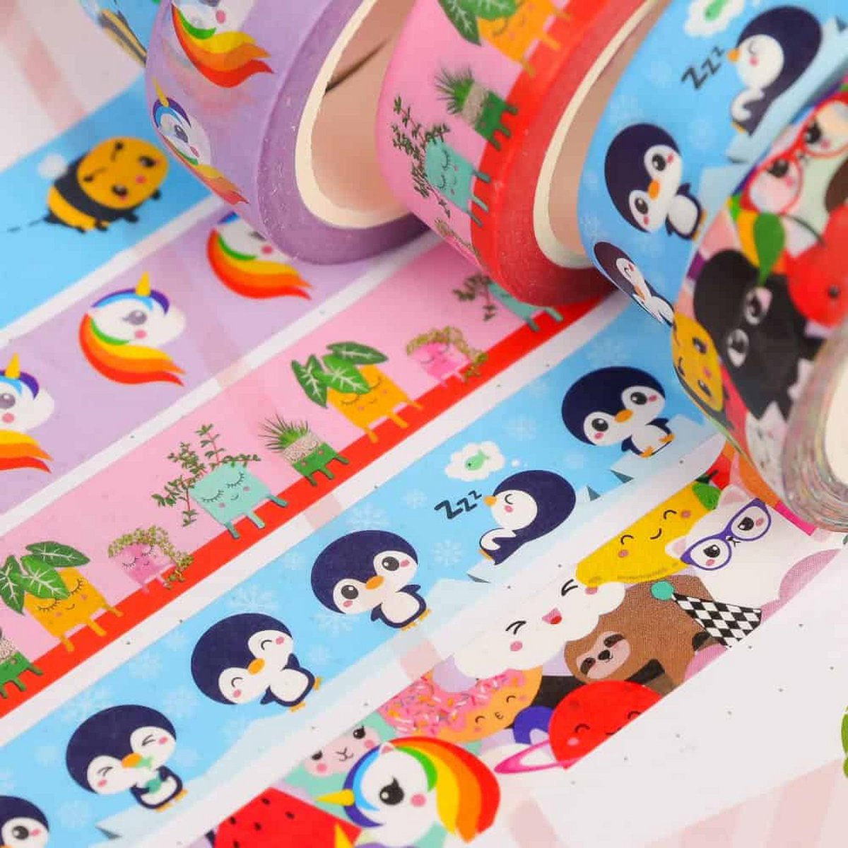 Cinta washi Unicornio