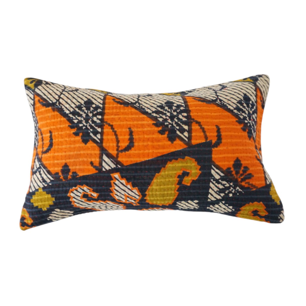 Coussin rectangle en Kantha N°29 