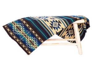 Ecuadorian alpaca blanket | native blanket | Cotopaxi Blue