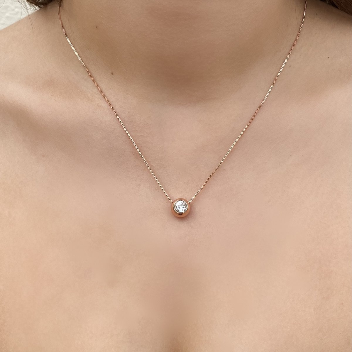 Set Luna di nascita - Oro rosa e cristalli